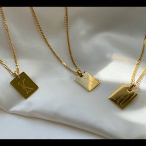 Initial Necklace, Water and Tarnish resistant